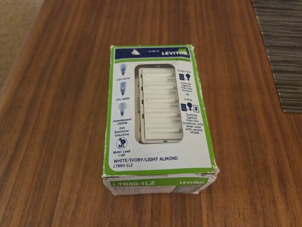 Leviton Timer Light Fan Switch New, BNIB 1