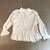 Zara White Cotton Blouse with dangling pearls and rhinetones-Small 1 thumbnail