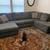 Gray sectional couch 2 thumbnail