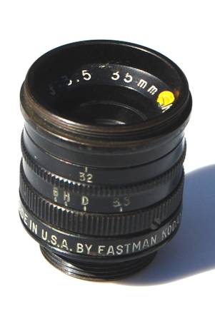 35mm f3.5 WOLLENSAK FIXED FOCUS C-MOUNT LENS 1