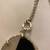 Vintage Large Polished Onyx &Long Sterling Chain 2 thumbnail