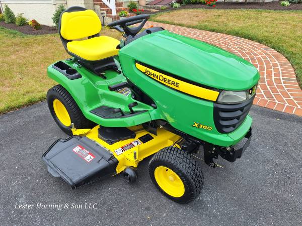 John Deere X360 , 22 hp. hydro, 48" deck riding mower 1