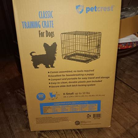 NiB - tiny pet crate / wire cage w/ single door 1