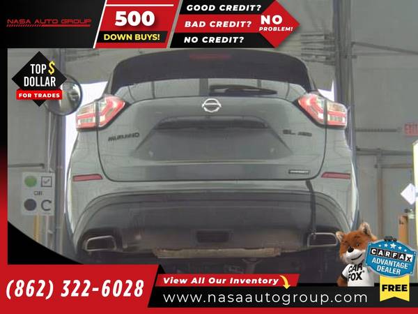 2018 Nissan Murano AWD Platinum - $14,480 (The price in this ad is the downpayment)63470615356417124