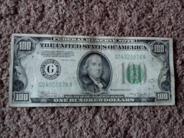 1934 $100 BANKNOTES, VF++/XF 1