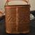1950s Hawkeye brown woven picnic basket, really nice, looks amazing. 5 thumbnail