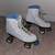 Roller Derby Skates RTS 400 Boardwalk Wheels White Blue Women's Size 8 4 thumbnail