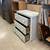 White wicker 3 drawer dresser 2 thumbnail