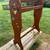 Solid Wood Heart Blanket Stand With Rose Malling 4 thumbnail