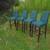 Navy Blue Upholstered Bar/Counter Stools 5 thumbnail