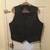 Mens Black Leather Vest 1 thumbnail