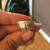 Wide and Solid white Gold Band with shining Design (Size 4-5) 2 thumbnail
