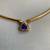 Tanzanite and Diamond Necklace in 14KT Yellow Gold 1 thumbnail