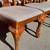 8 Vintage Queen Anne style dining chairs cabriole legs and upholstered seats gra 6 thumbnail