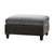 Vinny Pewter and Black Rectangle Upholstered Ottoman NEW by Coaster 1 thumbnail