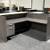 *9 colors New L Shape Reception Desk Workstations w/2 Drawer File 1 thumbnail