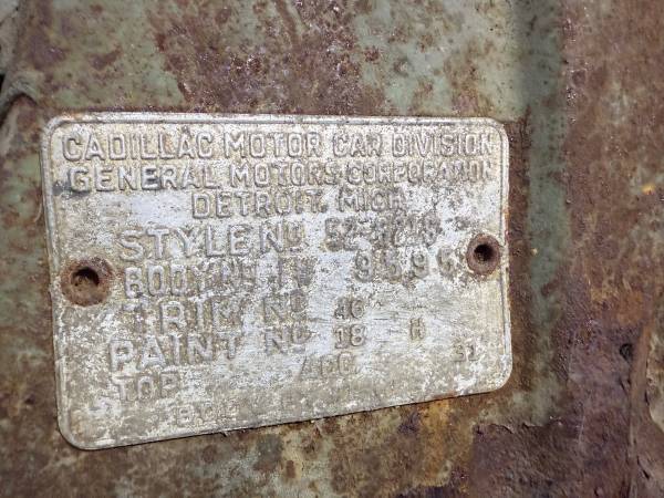 1952 CADILLAC SERIES 62 ******COMPLETE CAR**** - $2,500 (san mateo)63617140770691123