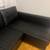 Black faux-leather sectional couch (IKEA Friheten) 5 thumbnail