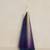 Stuart Abelman Iridescent Blue Pyramid Obelisk Paperweight Art Glass 4 thumbnail
