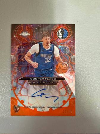 Topps Chrome Cooper Flagg Chromographs Autograph /25 1