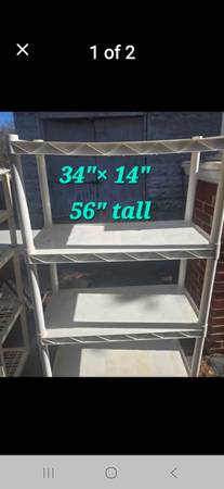 Collapsing plastic shelve 1