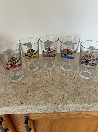 Leinenkugel glasses (set of 5), postcards (set of 5), CD 1