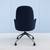 Steelcase West Elm Work Kent Office Desk Chair Royal Blue Velvet, New 11 thumbnail