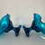 Antique Blue Viking Glass Candle Holders from the Epic Line 3 thumbnail