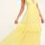 New Lulus Pale Yellow Lace Maxi Dress 1 thumbnail
