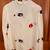 Rolla's "Lily" Blouse Size M 10 , Light Peach with Blue Red , and Peach flowers 4 thumbnail