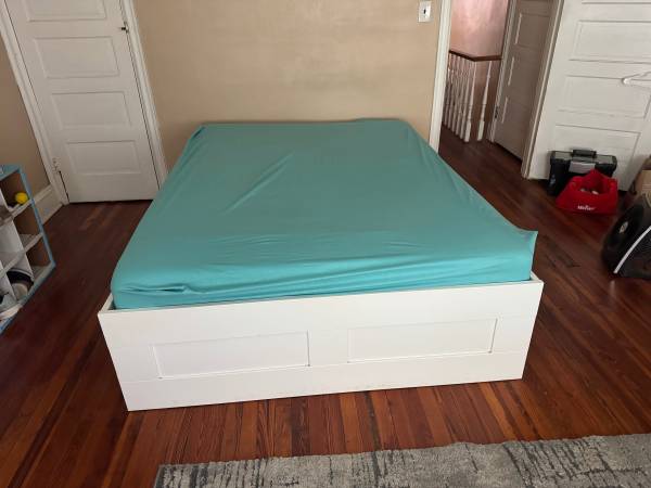 Queen size bed frame IKEA Brimnes series 1