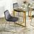 Homy Casa Dining Chairs 2pc set-Velvet Grey 1 thumbnail