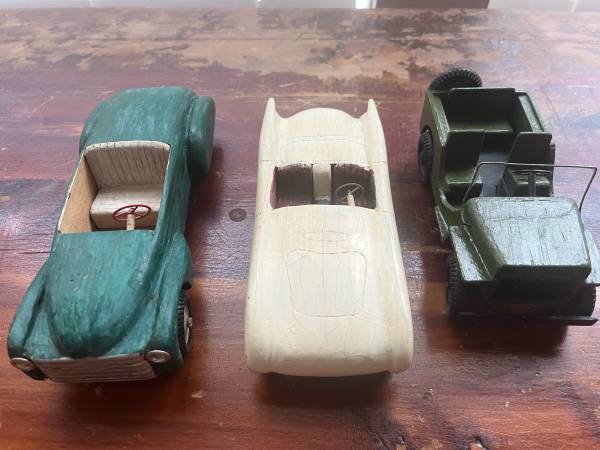 Vintage balsa wood cars from the 60s 1