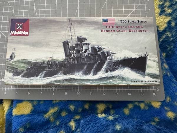 Midship Models USS Stack DD-406 Benham Class Destroyer 1/700 Open Box 1