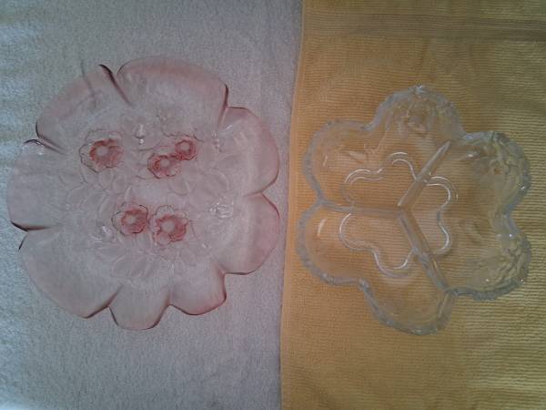 Vintage Mikasa Serving Platter and Relish Dish      $20 each 1