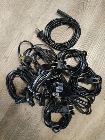 Polarized Power Cords (C7 to NEMA 1-15P) For Sale ($3 Each) 1