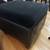 Black Velvet Cushioned Top Ottoman with Storage 1 thumbnail