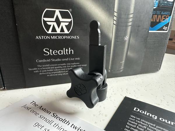 Micrófono Aston Stealth Active Dynamic 4 Voice con preamplificador clase A integrado MIN - $100 (Wasilla / Anchorage)63470286519681124