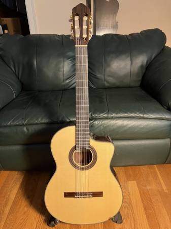 Hill New World Fingerstyle Nylon String Guitar w/Barbera PU 1