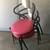 Stacking Chairs With Red Vinyl And Black Frame 1 thumbnail