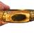 Vintage Bone And Brass Chunky Bangle Bracelet 5 thumbnail