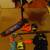 Rare Nerf scooter with two barrels and other Nerf guns and vests plus 2 thumbnail