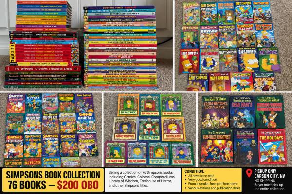 MASSIVE SIMPSONS TPB/BOOK COLLECTION — 76 ITEMS — $150 OBO 1