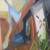 ABSTRACT EXPRESSIONIST OIL PAINTING FRAMED 2 thumbnail