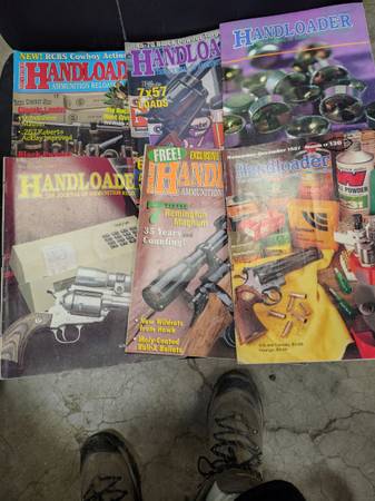 Vintage Handloader magazines, lot of over 50, $1 each 1