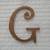 Gold Letter 'G' Wall Decor 1 thumbnail