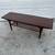 Mid Century Modern Teak Coffee Table with Slatted Shelf 1960s 2 thumbnail