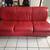 Sofa Red Leather $60 2 thumbnail