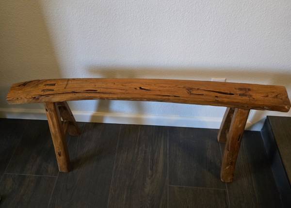 Handmade Artissance Rustic Wood Bench 1