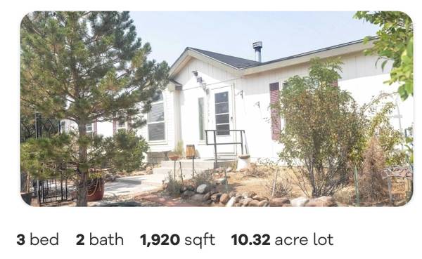 $2,750 / 3br - 1900ft2 - 10 acre 3 bed home Stagecoach (Stagecoach)63682237613955120